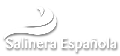 Logo en blanco de Salinera Española